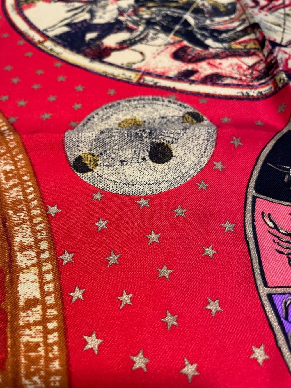 Rare Gianni Versace Zodiac Silk Scarf Astrology Collector Piece - Picture 12 of 16